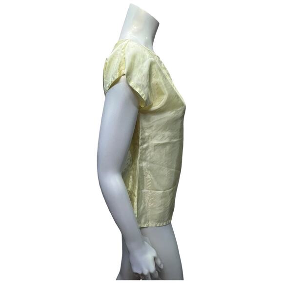 Aansworth Yellow Sleeveless 90s Blouse – Office Casual, Size Small - Picture 4 of 10